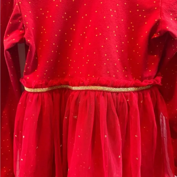 Hanna Andersson shimmer star long sleeve tulle skirt 5 - Picture 6 of 8